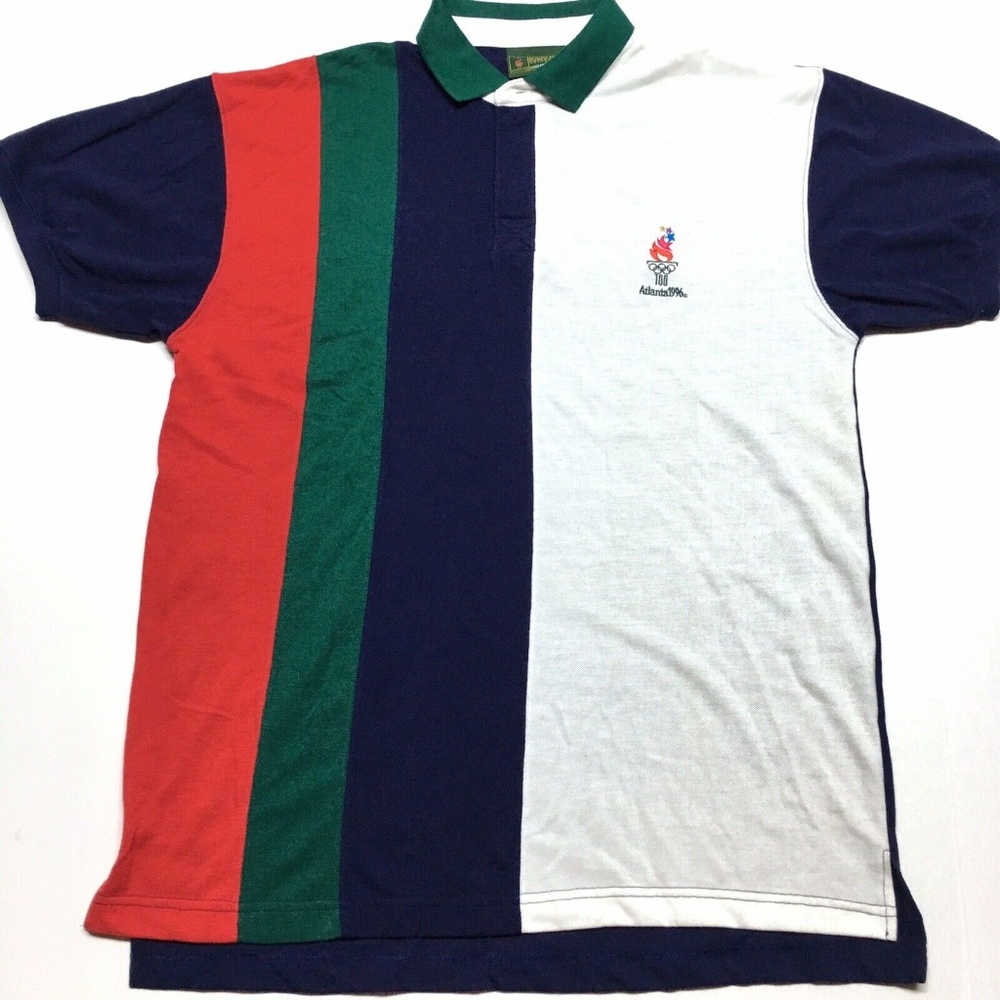 Vintage 1996 Atlanta Olympics 90s Polo Shirt M